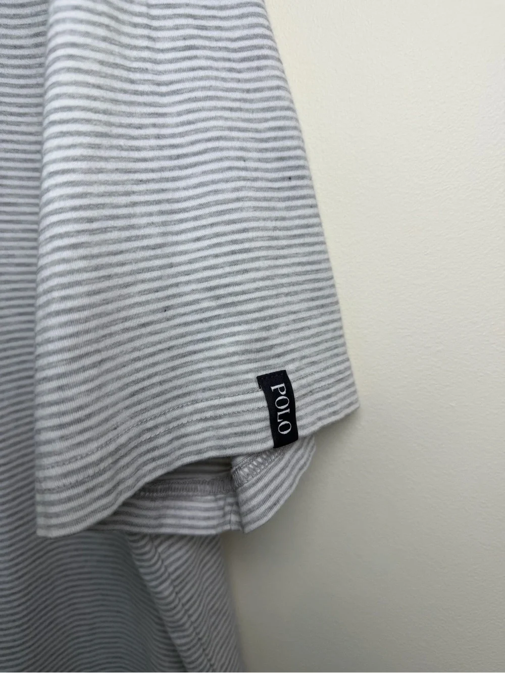 Men’s Polo Golf Ralph Lauren Golf Shirt Gray And White Striped XL